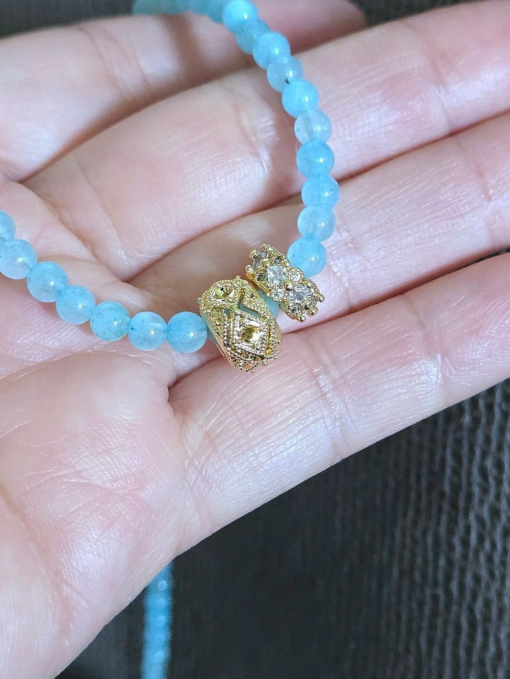 MacRae & Co. Blue Quartz with Charm Duo✌️ Necklace - NWT - Picture 10 of 16
